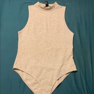 Grey Tank-top Bodysuit